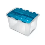 Contenitore Home Box con coperchio blu